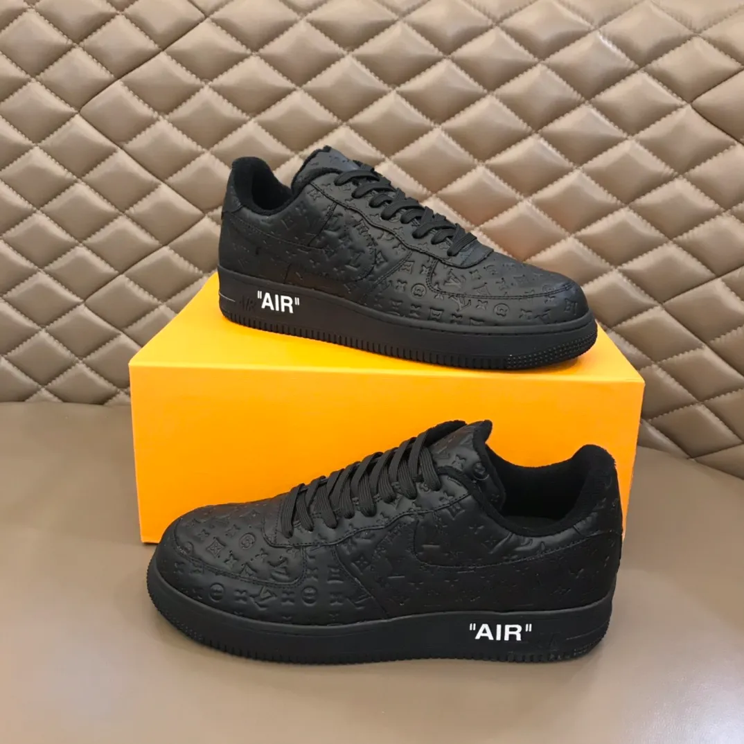 Men's shoes 💰p440 "*OUIS *UITTO*" x OFF-WHITE x Nike tripartite collaboration! Trendy and cool men's casual sports shoes with unrivaled color matching. The design idea basically continues the style of THE TEN. The Swoosh line and tongue label have a very familiar visual effect and are both fashionable and trendy! A must-have for fashionistas! The effect on your feet is absolutely stunning! (The original drawer packaging accessories are complete) Code number 38-45